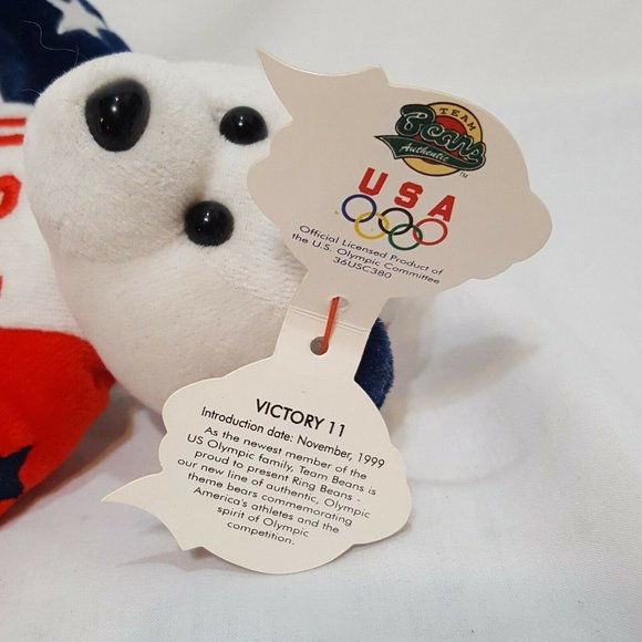 Team Bears Authentic Bean Plush Bears USA Olympic - Picture 8 of 12